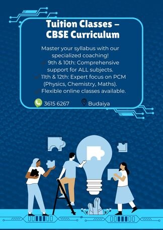 Home Tuition Available In Budaiya