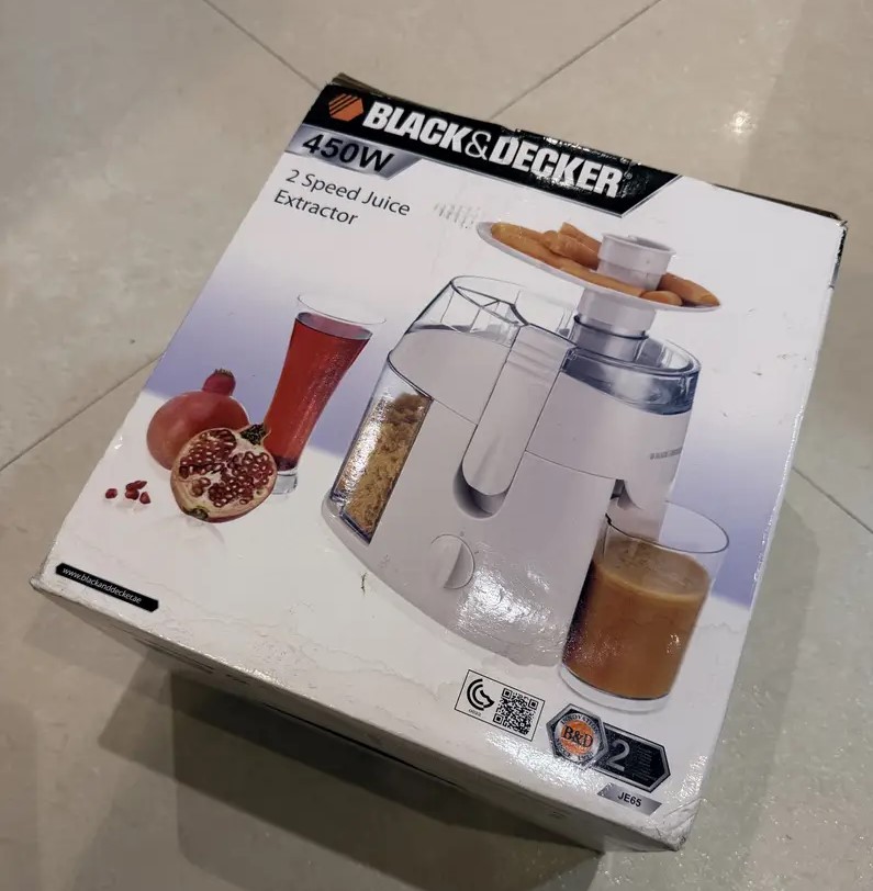 Brand New Black+decker 2 Speed Juice Extractor 450w Je65
