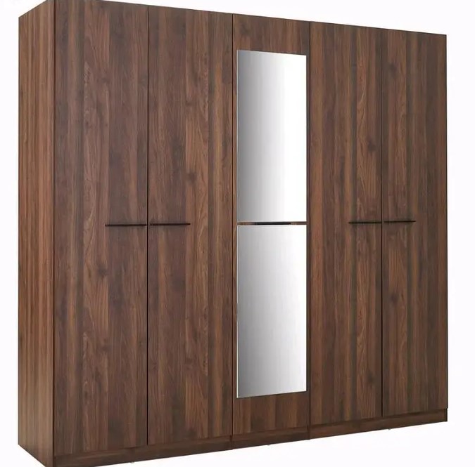 Majestic 5-door Wardrobe With Mirror