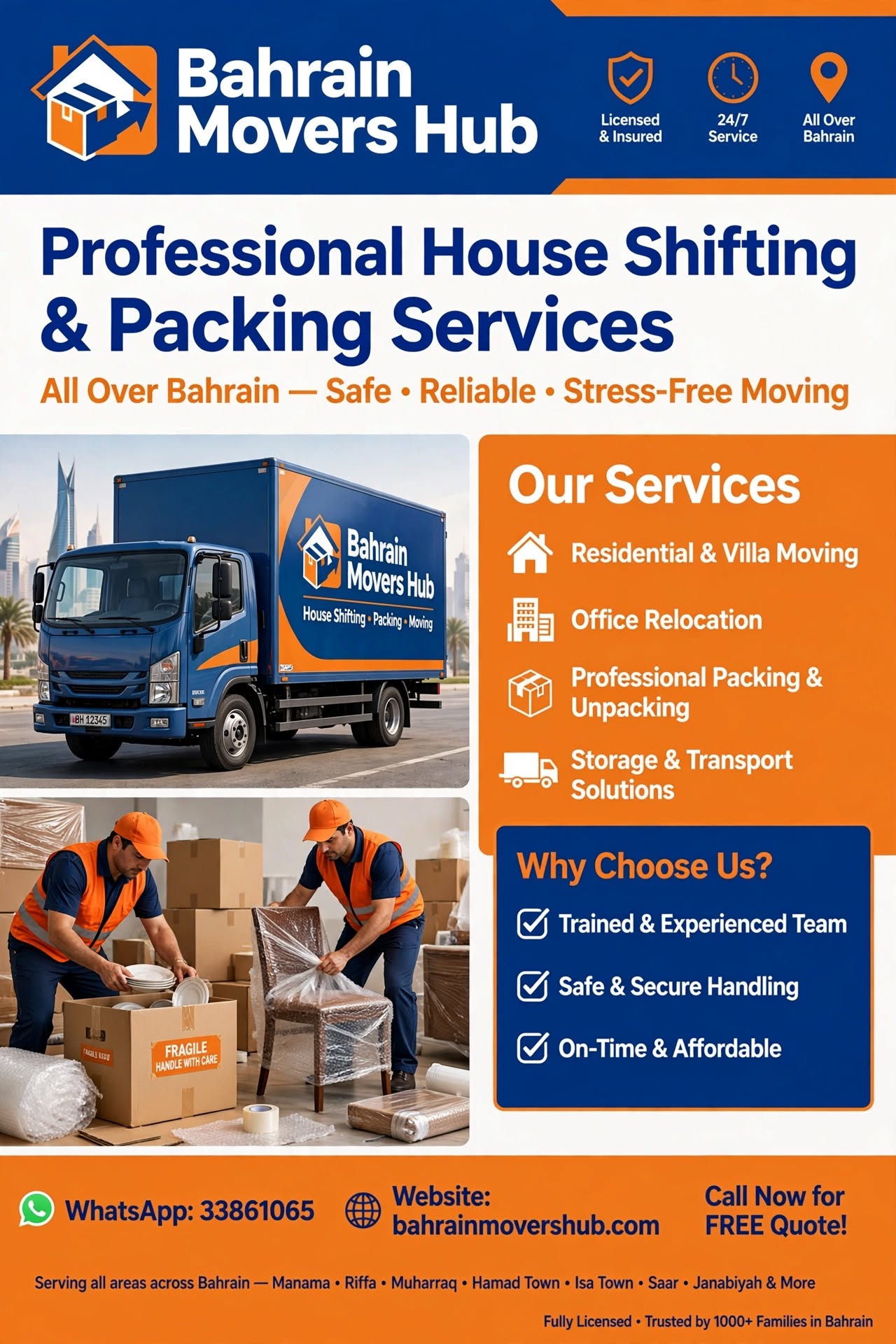 Movers And Packers In Bahrain | House Moving Services