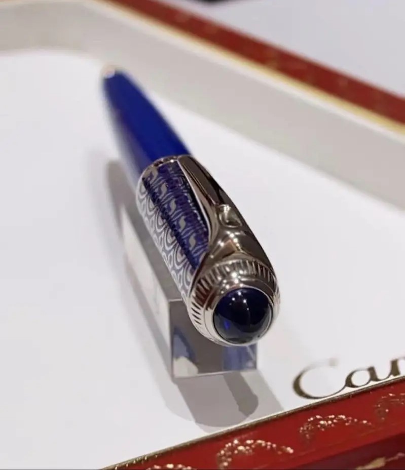 Cartier Roadster Infinity Ballpoint Pen – Blue Oriental Motif