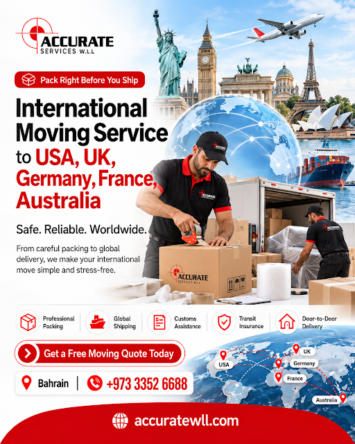 International Moving Service To Usa, Uk, Germany, France, Australia