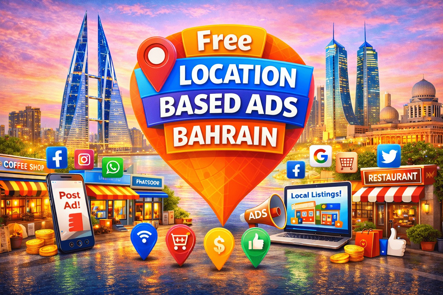 Free location based ads Bahrain