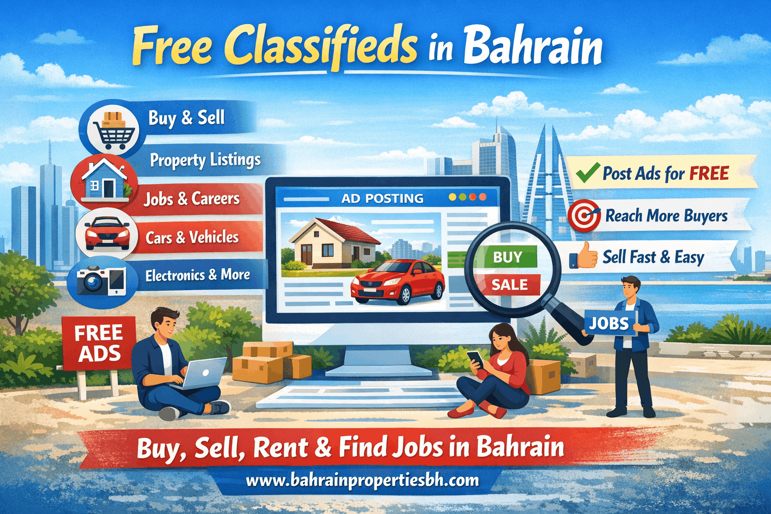 Free Classifieds in Bahrain – The Easy Way to Buy, Sell and Promote Online